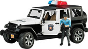 bruder jeep wrangler unlimited rubicon police vehicle with police officer photo