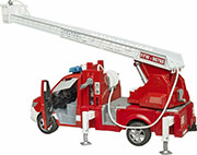 bruder mb sprinter fire department with light sound module turntable ladder pump photo