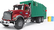 bruder mack granite garbage truck green red photo