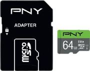 pny elite microsdhc 64gb u1 with adapter psdux64u185gw ge photo