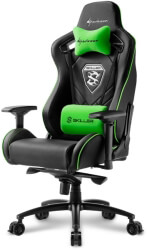 sharkoon skiller sgs4 gaming seat black green photo