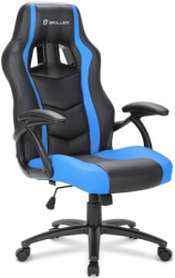 sharkoon skiller sgs1 gaming seat black blue photo
