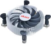 akasa ak cc7122bp01 low profile cpu cooler for intel lga775 lga115x 74mm pwm fan photo