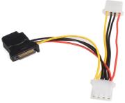 startech sata to lp4 power cable adapter with 2 additional lp4 photo