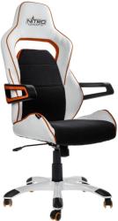 nitro concepts e220 evo gaming chair white orange photo