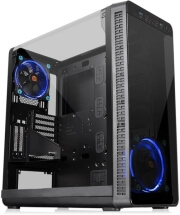 case thermaltake view 37 riing edition blue led window black photo