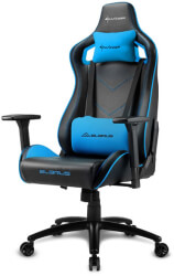 sharkoon elbrus 2 gaming chair black blue photo