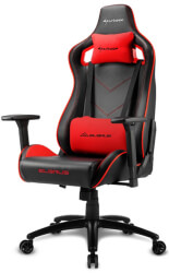 sharkoon elbrus 2 gaming chair black red photo