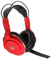 bitfenix flo gaming headset softouch red photo