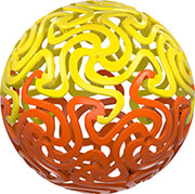 waboba brain ball yellow orange photo