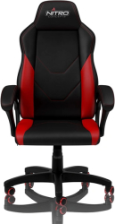 nitro concepts c100 gaming chair black red photo