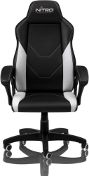 nitro concepts c100 gaming chair black white photo