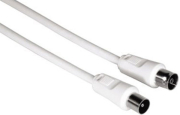 hama 205030 antenna cable coax plug coax socket 5 m 75 db 1 star photo