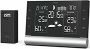 hama 186418 black line plus weather station black photo