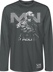 cod mw long sleeve ab0 dark grey size m photo