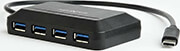 maxxter act hub3c 4p 4 port usb 31 type c hub photo