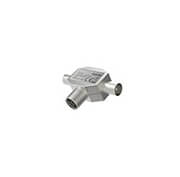 hama 205236 antenna splitter coax socket 2 coax plugs metal photo