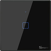 sonoff t3eu1c tx 1 channel touch light switch wi fi black photo