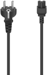 hama 200736 mains cable plug with earth contact 3 pin socket cloverleaf 25 m photo