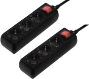 hama 137396 3 socket multiple socket outlet with switch 14 m black set of 2 photo hama 137396 3 socket multiple socket outlet with switch 14 m black set of 2 photo
