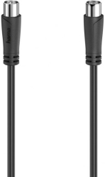 hama 205052 antenna cable coax plug coax socket 15 m 90 db black photo