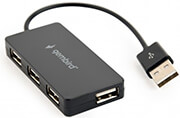 gembird uhb u2p4 04 4 port usb hub black photo