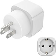 hama 223438 travel adapter eu usa type b 3 pin for usa canada caribbean japan and east asia photo