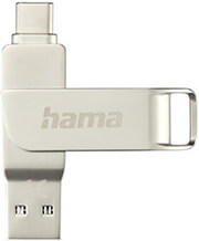 hama 182490 c rotate pro usb stick usb c 31 30 64gb 70mb s silver photo