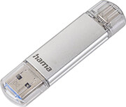 hama 181073 c laeta usb stick usb c usb 31 30 128 gb 40 mb s silver photo