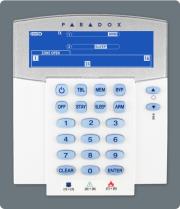 paradox k37 32 zone wireless fixed lcd keypad photo