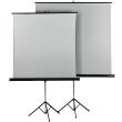 hama 18792 tripod projection screen 125 duo white silver photo