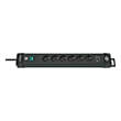 brennenstuhl 1951160602 premium line extension socket 6 way black photo