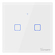 sonoff t0eu2c tx 2 channel touch light switch wi fi white photo