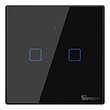 sonoff t3eu2c tx 2 channel touch light switch wi fi black photo