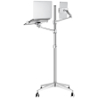 4smarts mobile floor stand ergofix h17 for smartphones tablets and laptops silver photo