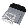4smarts laptop tablet bag fold stand ergofix grey silver photo
