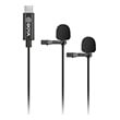 boya by m3d dual mic lavalier microphone for usb type c devices photo