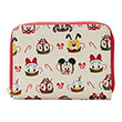 loungefly disney mickey and minnie hot cocoa mugs aop zip around wallet wdwa2354 photo