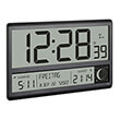 tfa 60452401 black digital xl wall clock photo