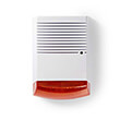 nedis dumss20wt dummy security siren ip44 white orange photo