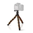 nedis gpod3210bk mini tripod max 25 kg 300 cm flexible black orange photo
