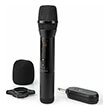 nedis mpwl200bk wireless microphone 20 channels 1 microphone 10 hours operating time receiver photo