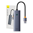 baseus ultra joy 4 in 1 hub usb a to 3x usb 30 lan rj45 space grey photo