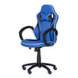 carmen 6303 gaming chair blue black photo