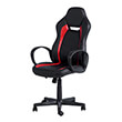 carmen 7525 gaming chair black red photo