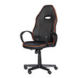 carmen 7530 gaming chair black orange photo