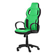 carmen 7510 gaming chair black green photo
