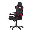 carmen 7513 gaming chair black red photo