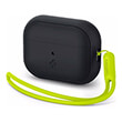 spigen case silicone fit black strap phantom green for airpods pro 2nd gen photo