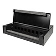 logilink np0091 consolidation point box for 8 12 keystone module metal black photo